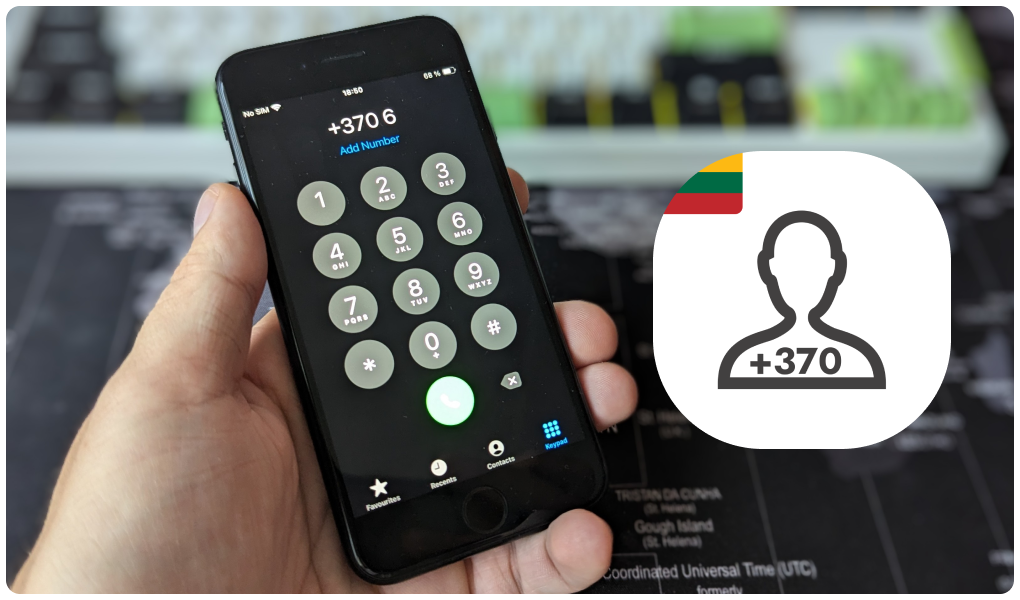 Kaip atnaujinti telefono kontaktus iš prefikso 8 į +370?